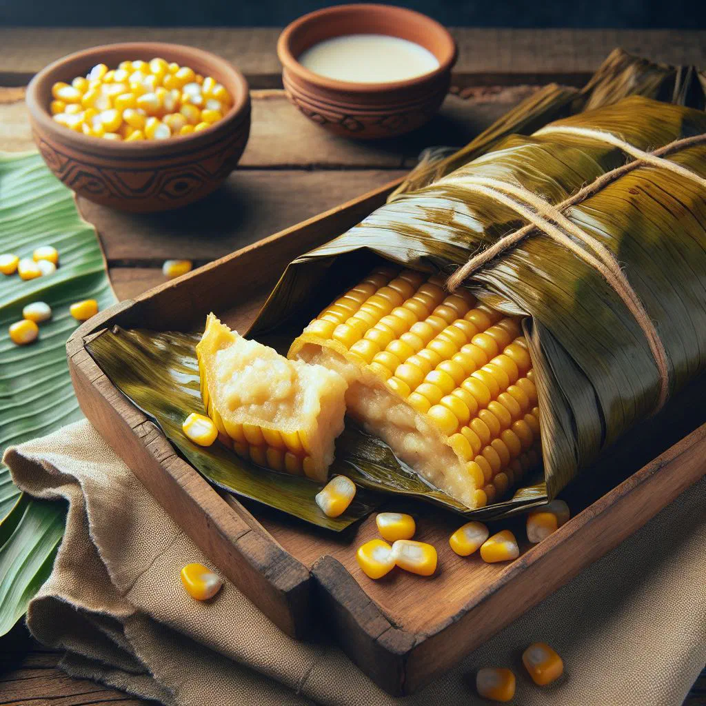 Cheese-filled Honduran corn tortillas folded and golden on a plate