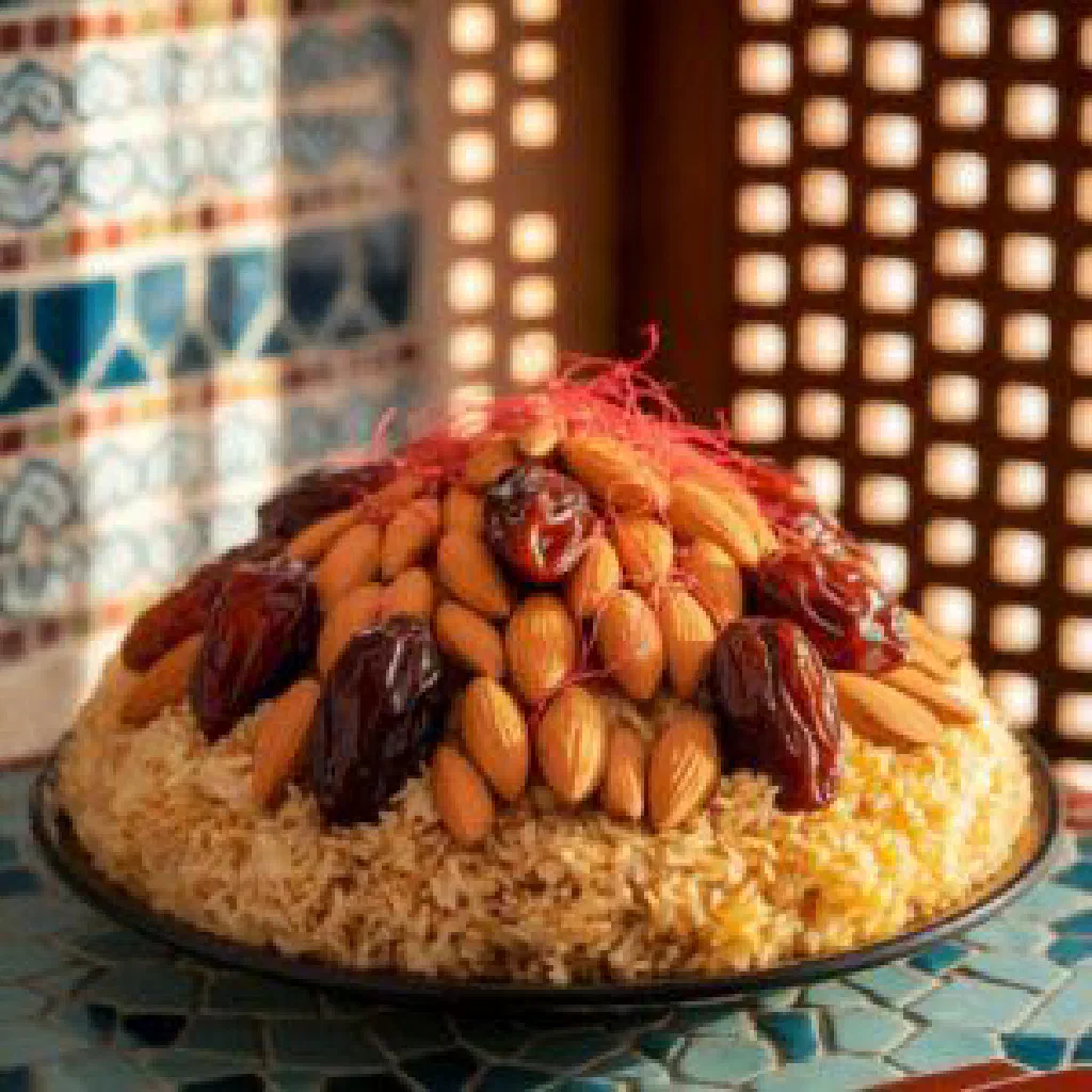 A bowl of fuzzy green unripe almonds with coarse salt, an Iranian spring snack