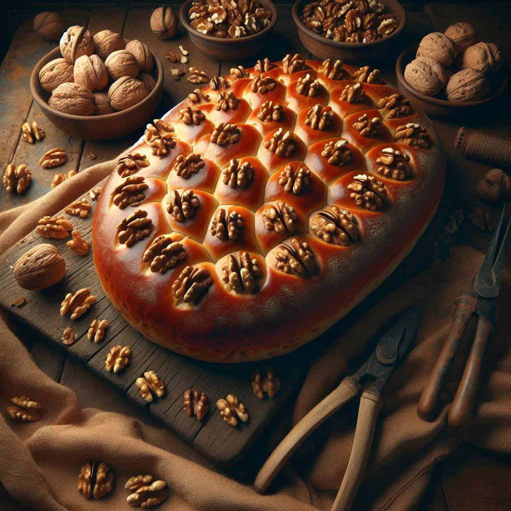 Golden Iranian noon gerdooi flatbreads fresh from the pan
