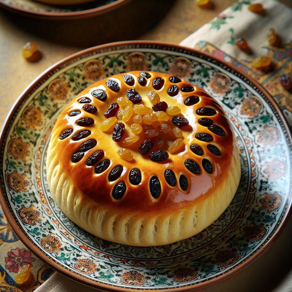 Soft Persian shirini keshmeshi squares studded with chopped nuts