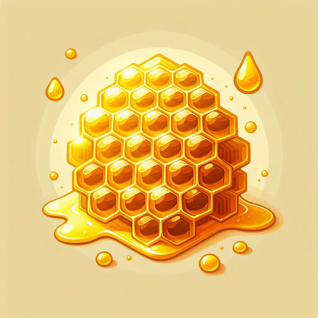 Golden shards of Yellowman honeycomb toffee broken into pieces