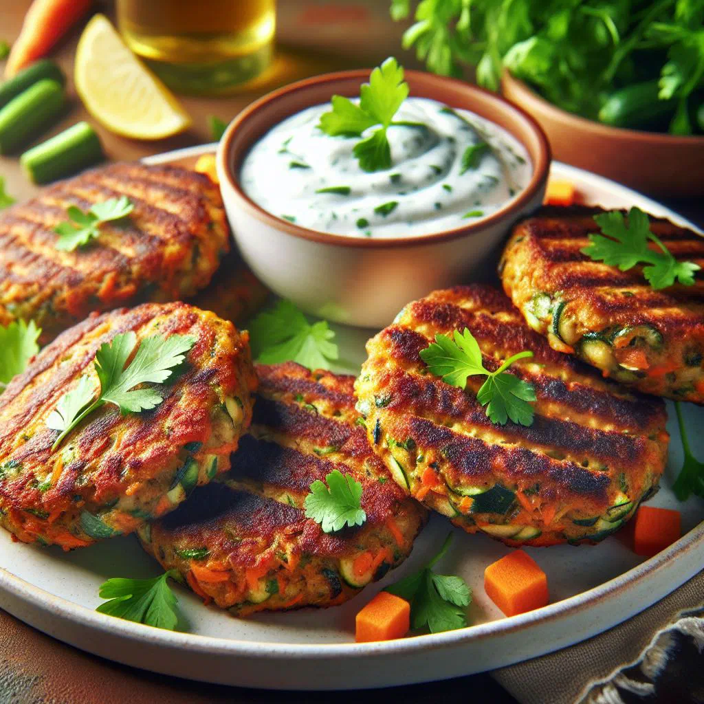 Golden pan-fried chubeza patties garnished with fresh herbs