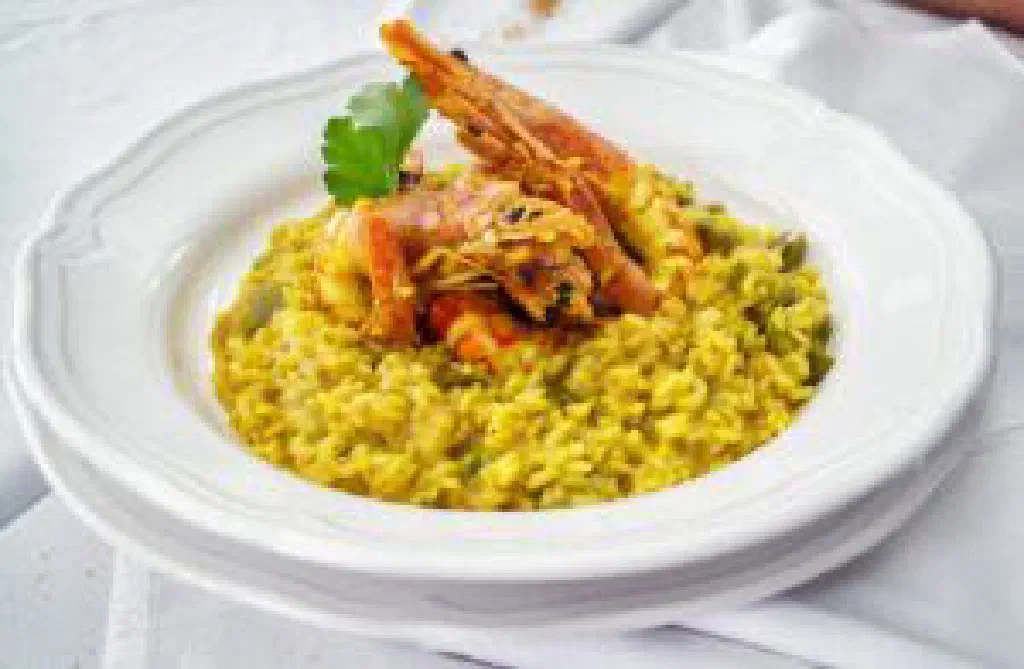 Creamy Italian risotto finished with grated Parmesan