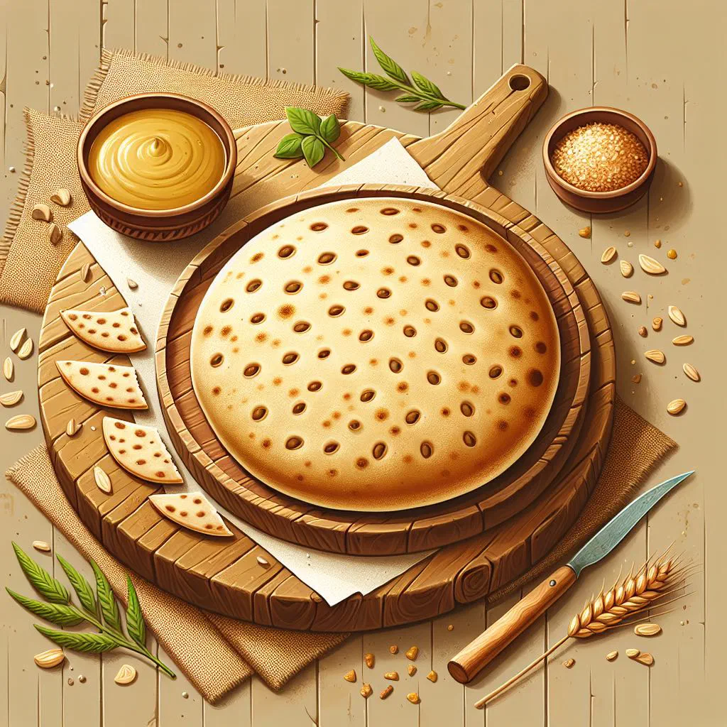 Golden Jamaican bammy flatbread made from cassava
