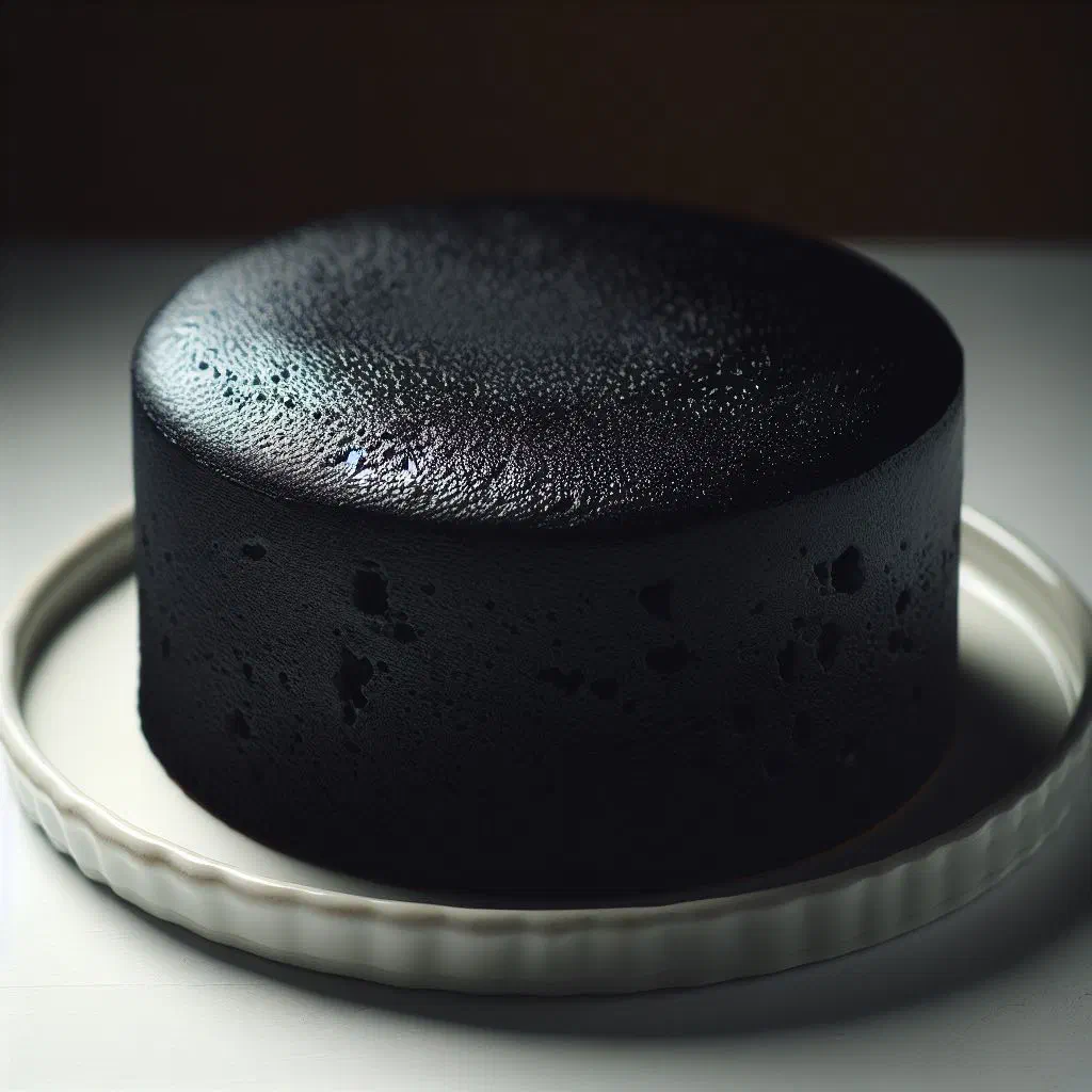 Dark, rich Jamaican black cake studded with dried fruit