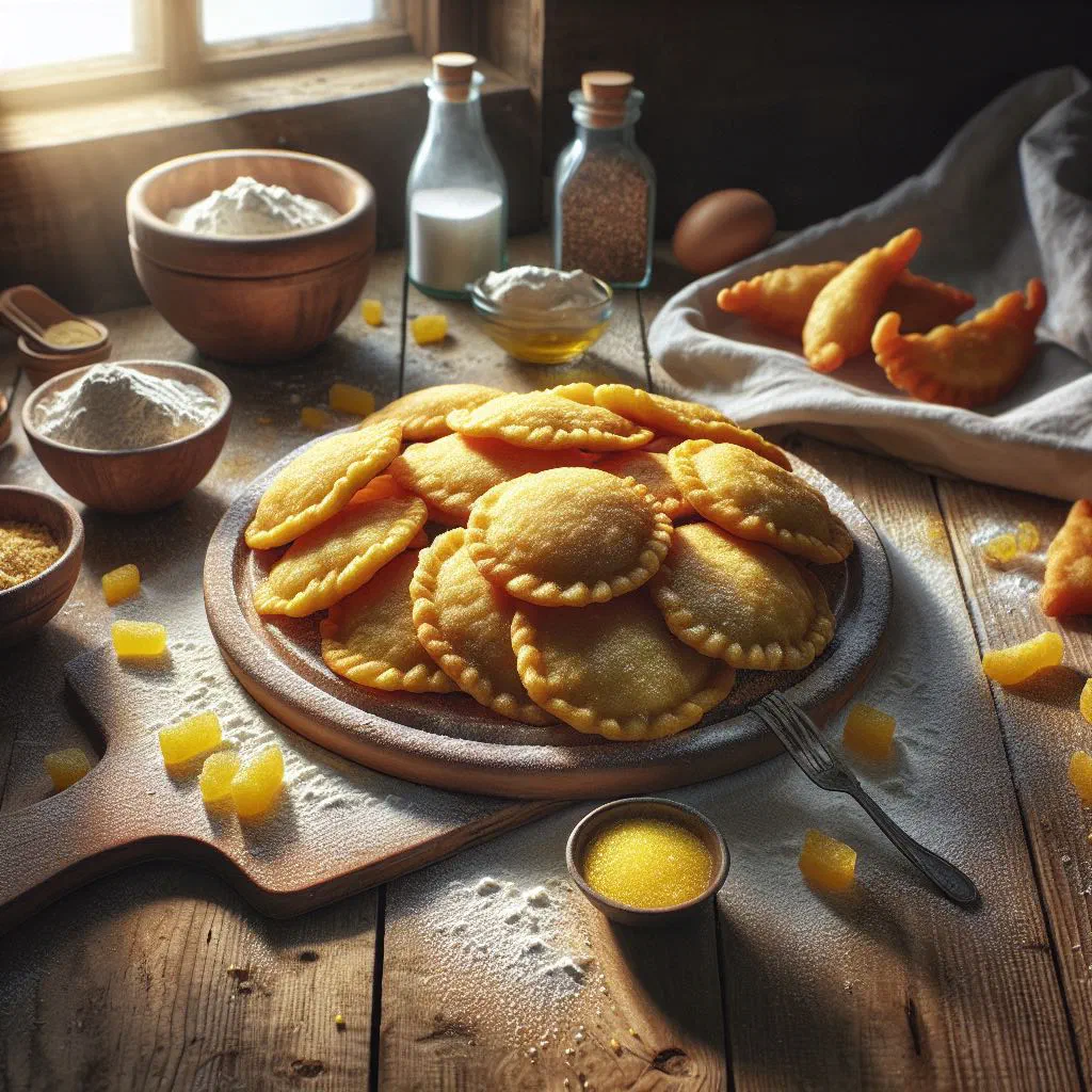 Golden fried Jamaican festival dough sticks served on a plate