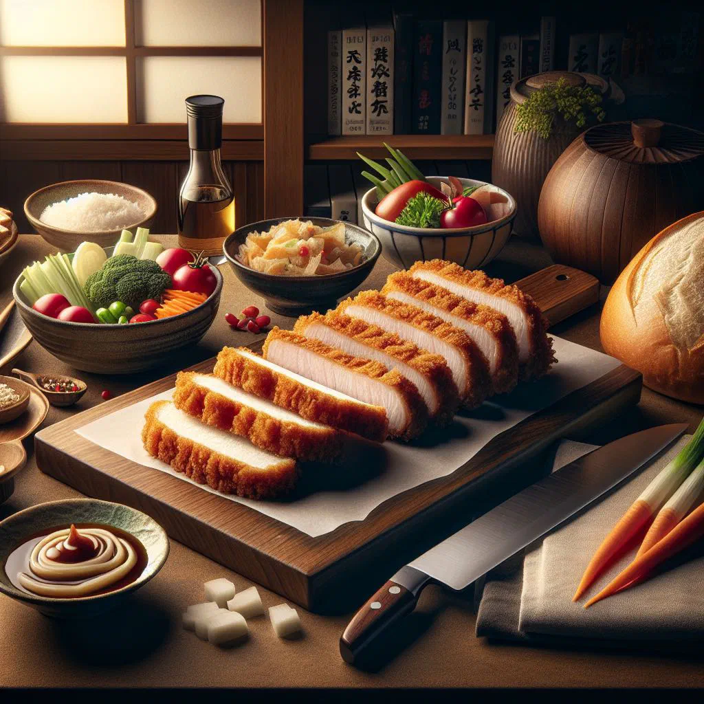Katsu sandō with crisp breaded pork between soft white bread
