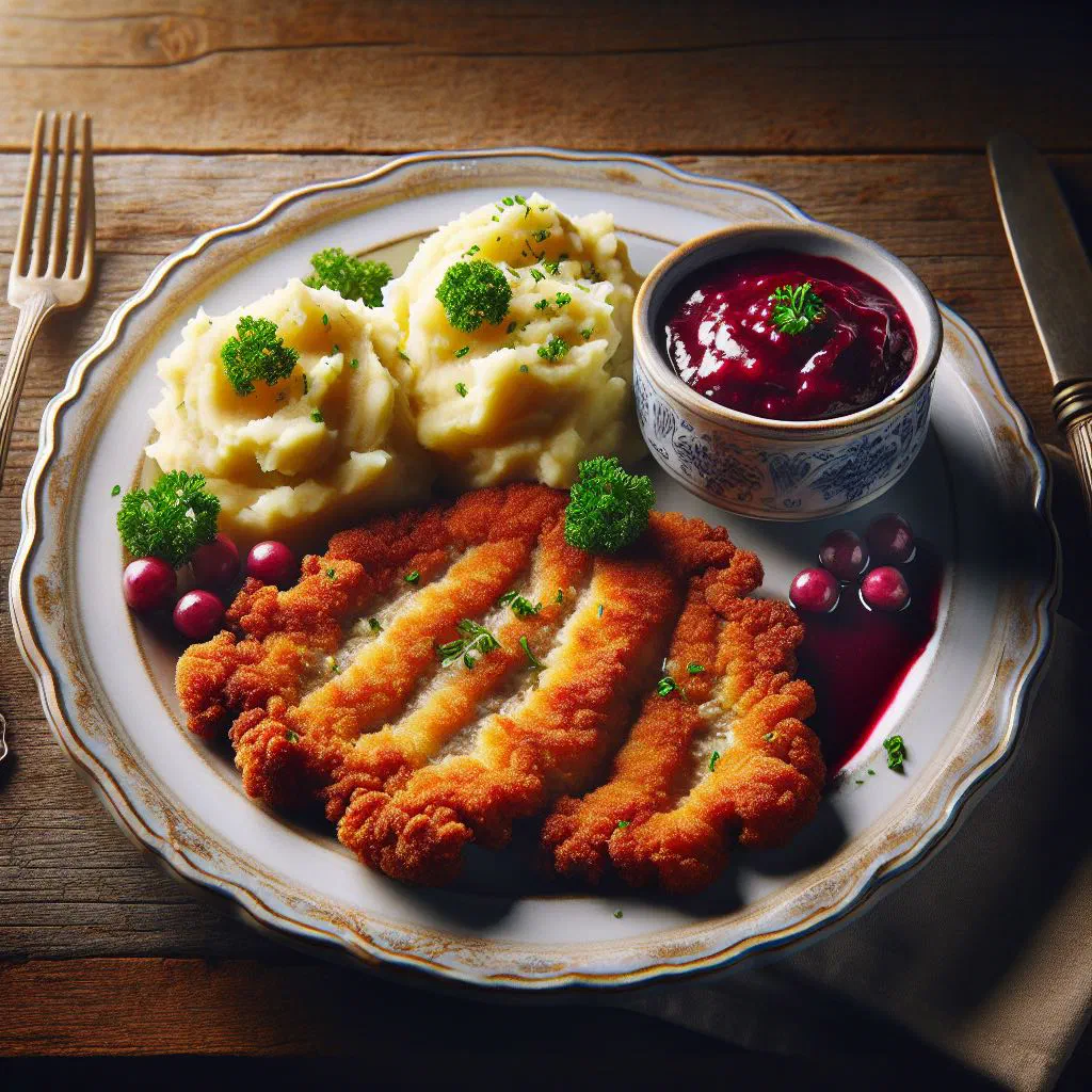 Golden, crispy tonkatsu pork cutlet sliced and served with shredded cabbage