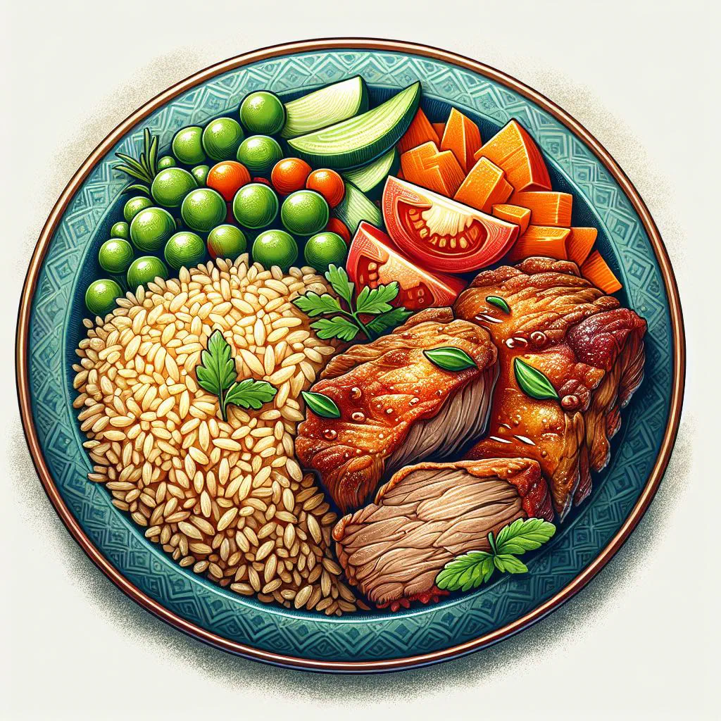 Fragrant rice with tender spiced lamb topped with toasted almonds