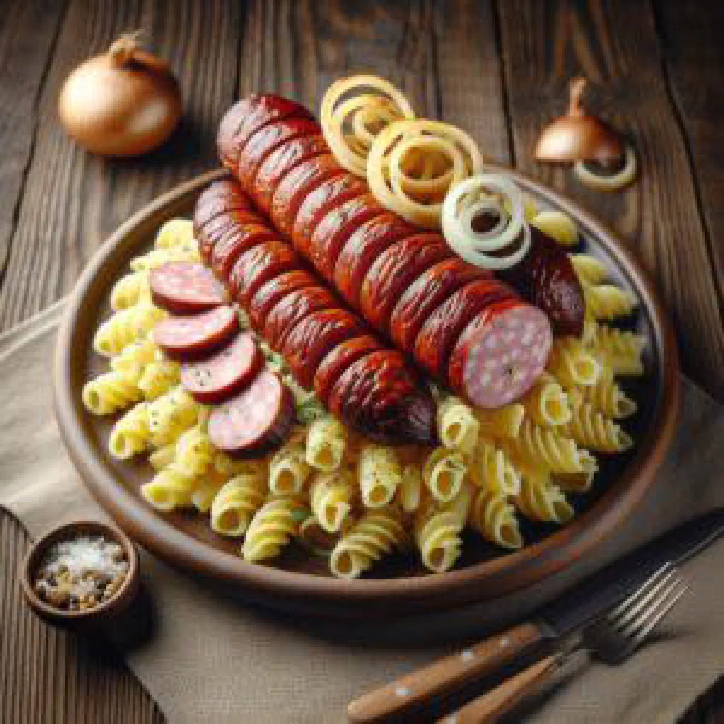 Slow-cooked Kazakh qazy-karta with tender horse meat and spices
