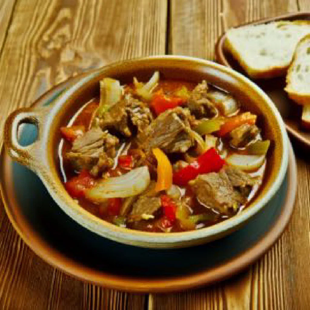 Lebanese bemieh lamb and okra stew served over fragrant rice