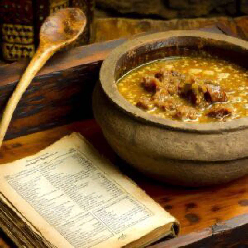Golden fried Mokoenya flatbread served on a rustic wooden board