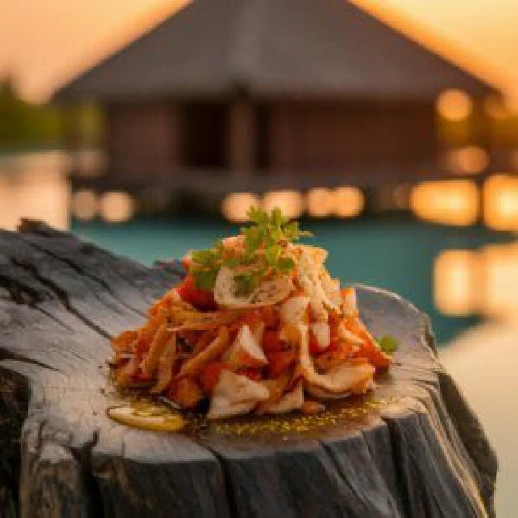 Pan-fried Maldivian fish pieces with spices, lime and fresh coriander