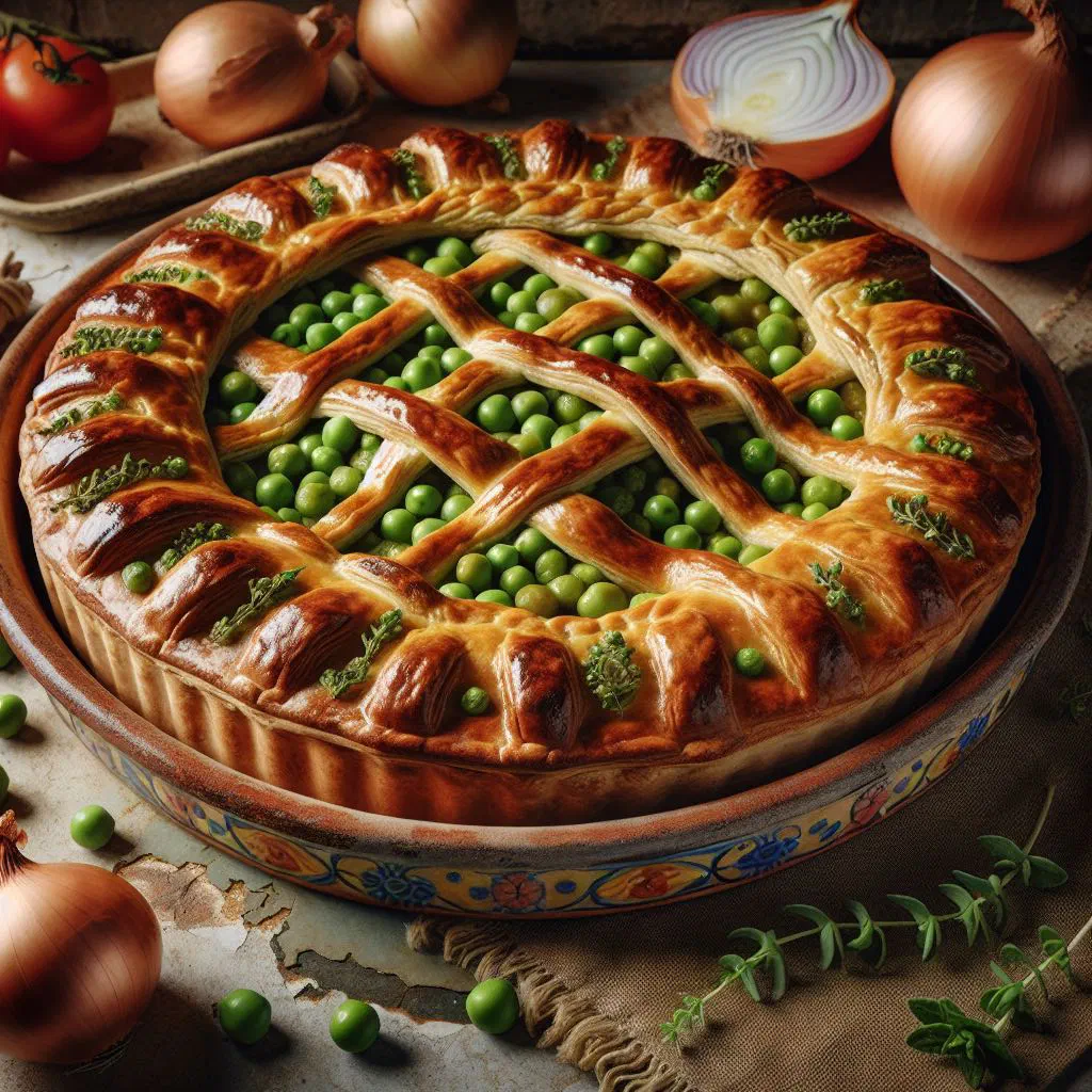 Slice of Maltese torta tal-bzar with an almond and fennel seed filling