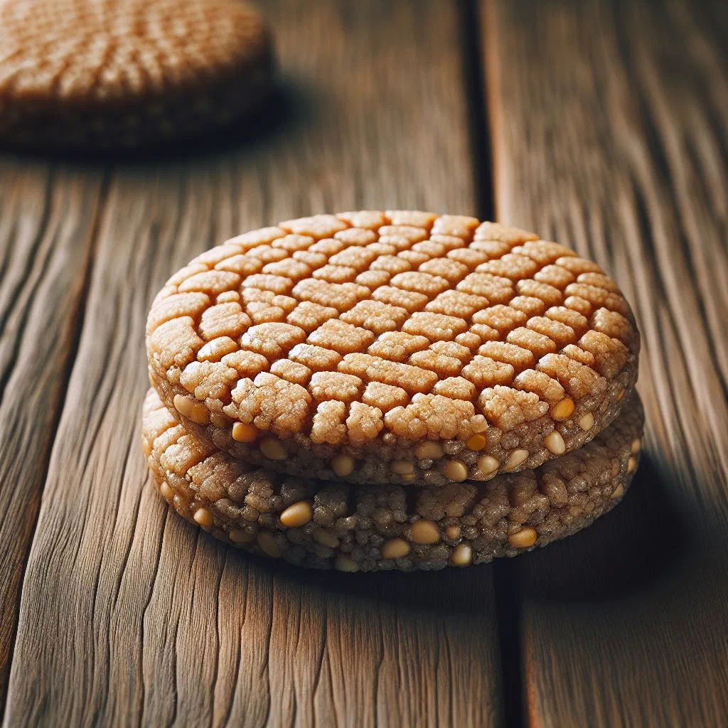 Golden pan-fried millet flatbreads stacked on a plate
