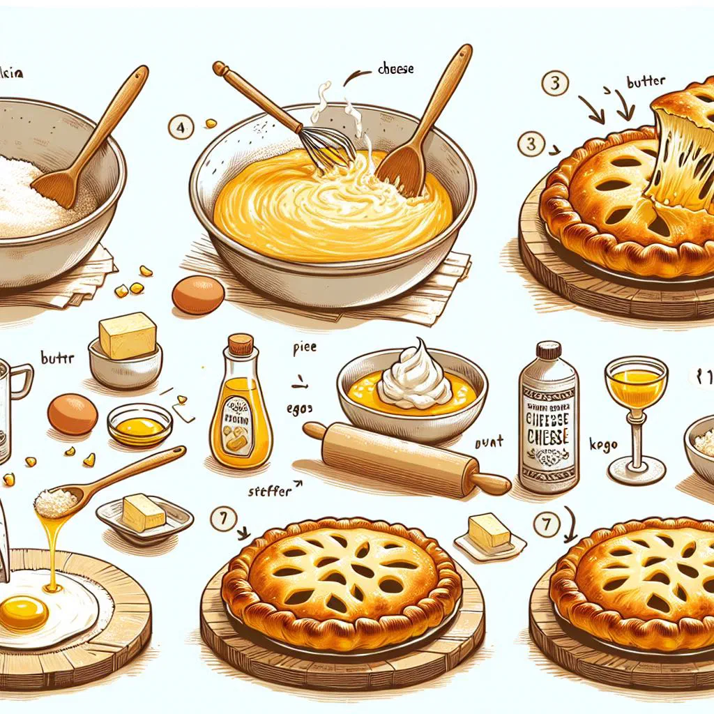 Golden baked Montenegrin cheese pie cut into slices