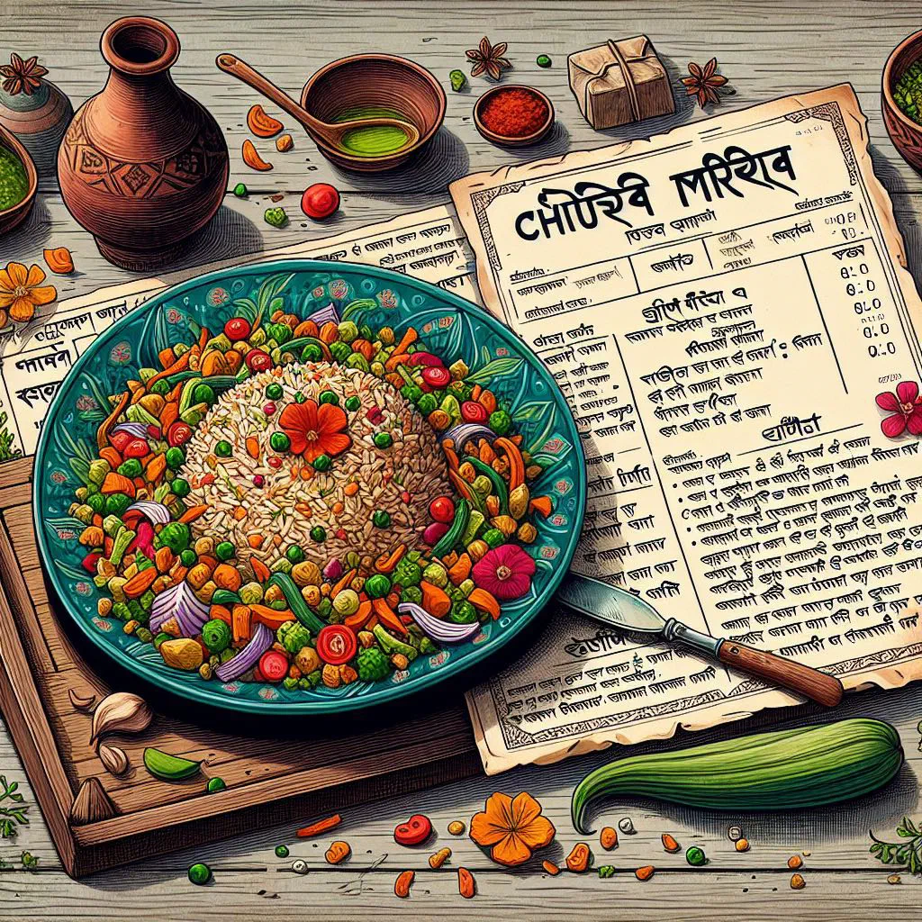 A bowl of Chura Muri with beaten rice, puffed rice, chopped onion and fresh coriander