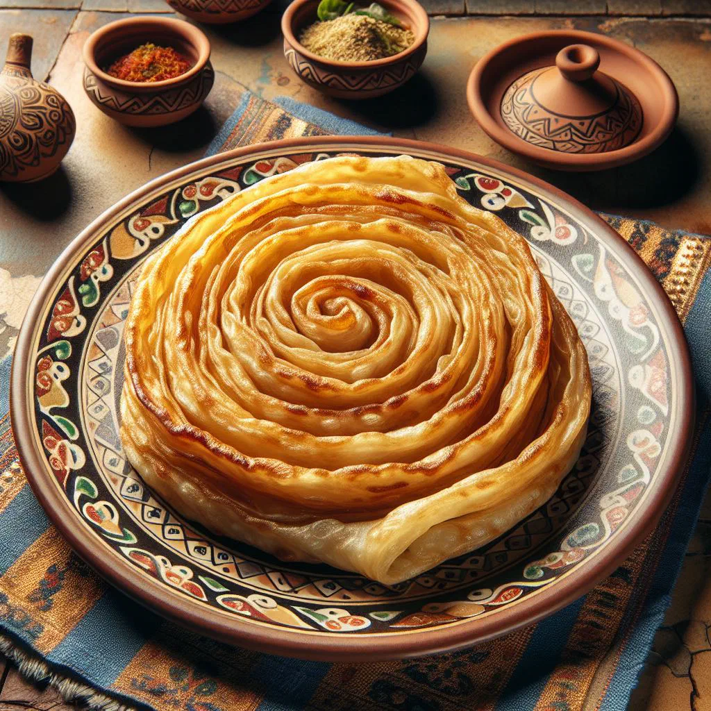 Golden Nepalese phini roti flatbreads stacked on a plate