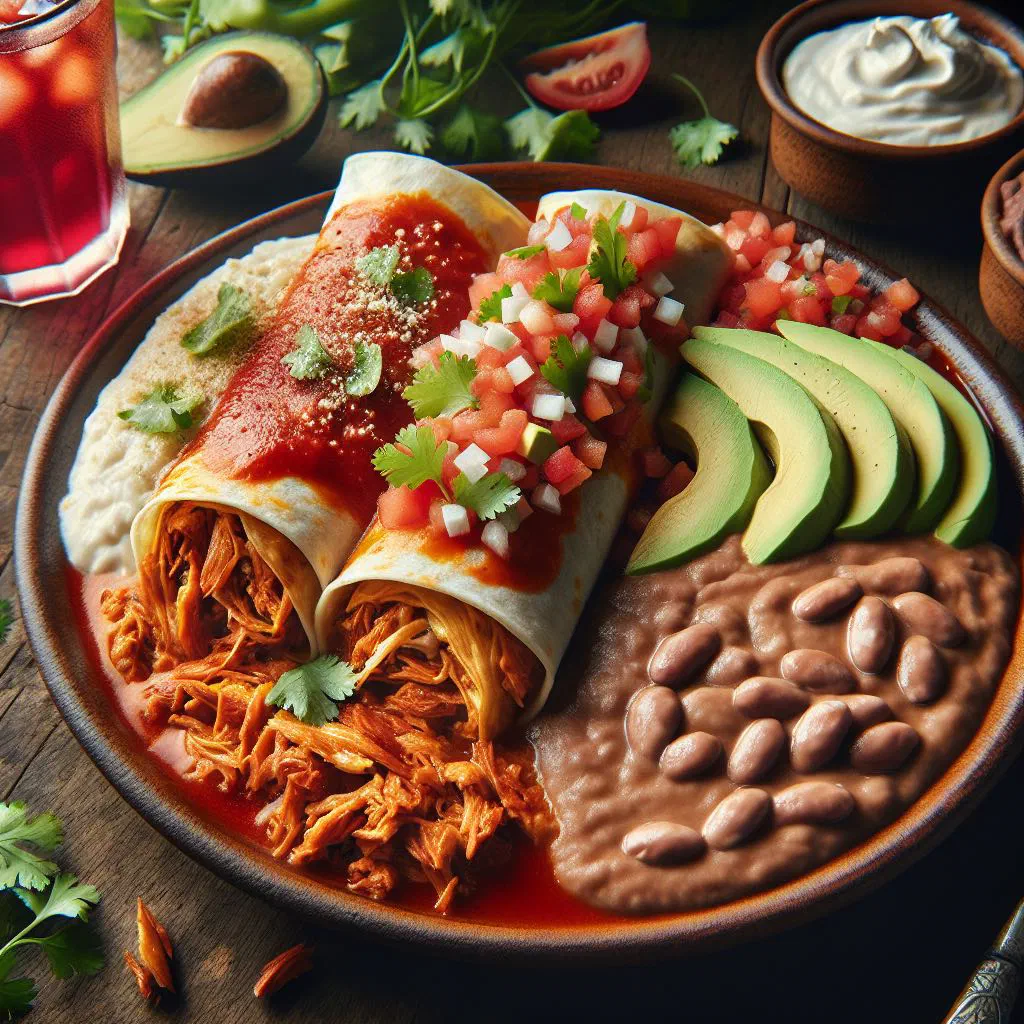 Crisp Nicaraguan enchiladas filled with beef and topped with cheese and salsa