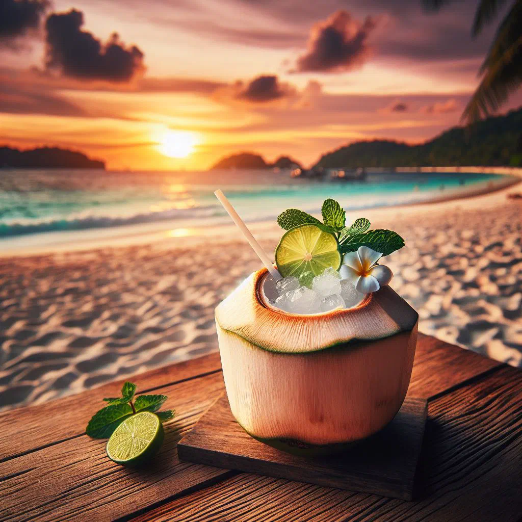 Creamy coconut Zalamero de Coco served in a bowl with a dusting of cinnamon