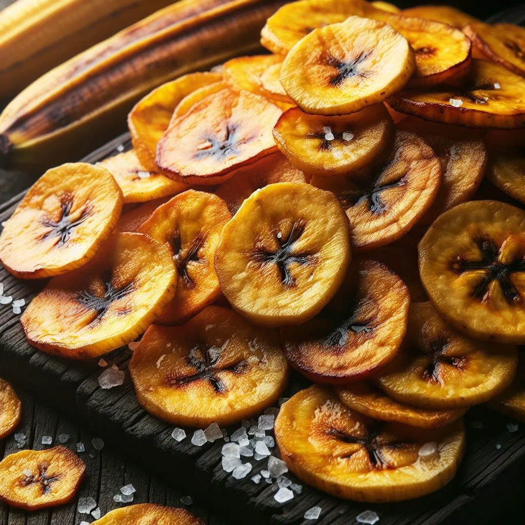 A bowl of golden, crispy Nigerian plantain chips