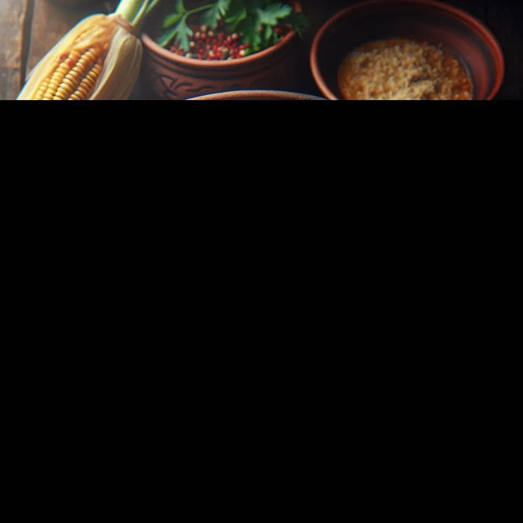 Bowl of Paraguayan cazuela de pollo chicken stew with vegetables and parsley