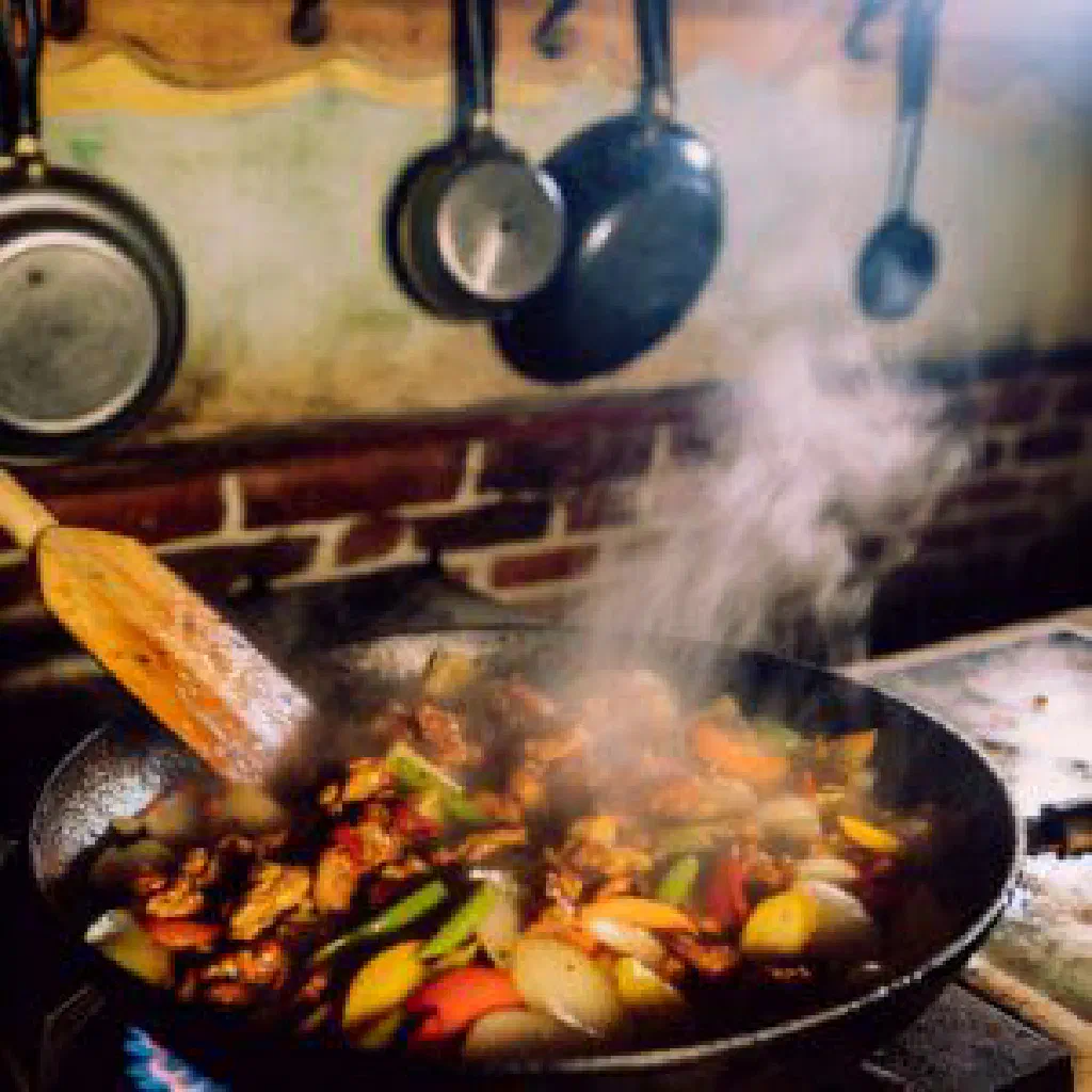 Kare-kare oxtail stew in rich peanut sauce with vegetables