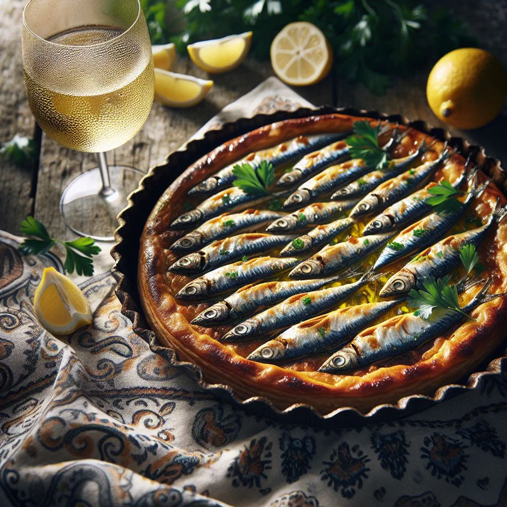 Filipino sardine omelette garnished with fresh parsley on a plate