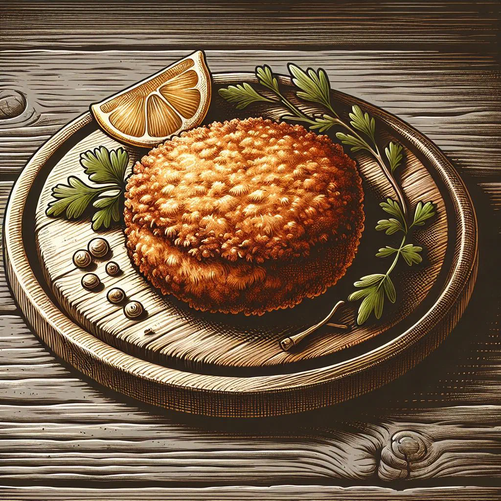 Golden breaded Polish chicken cutlets garnished with fresh parsley