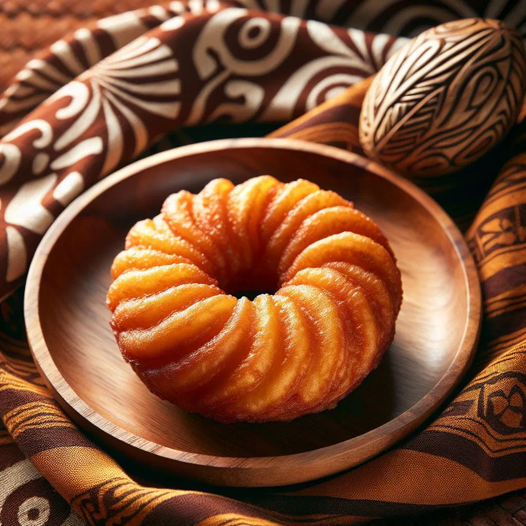 Golden fried Samoan panikeke dough balls piled on a plate