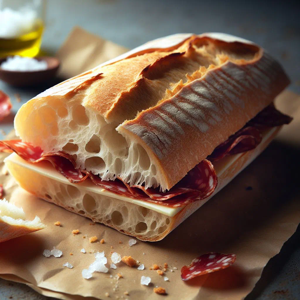 Toasted rustic bread topped with Serrano ham, rubbed tomato and olive oil