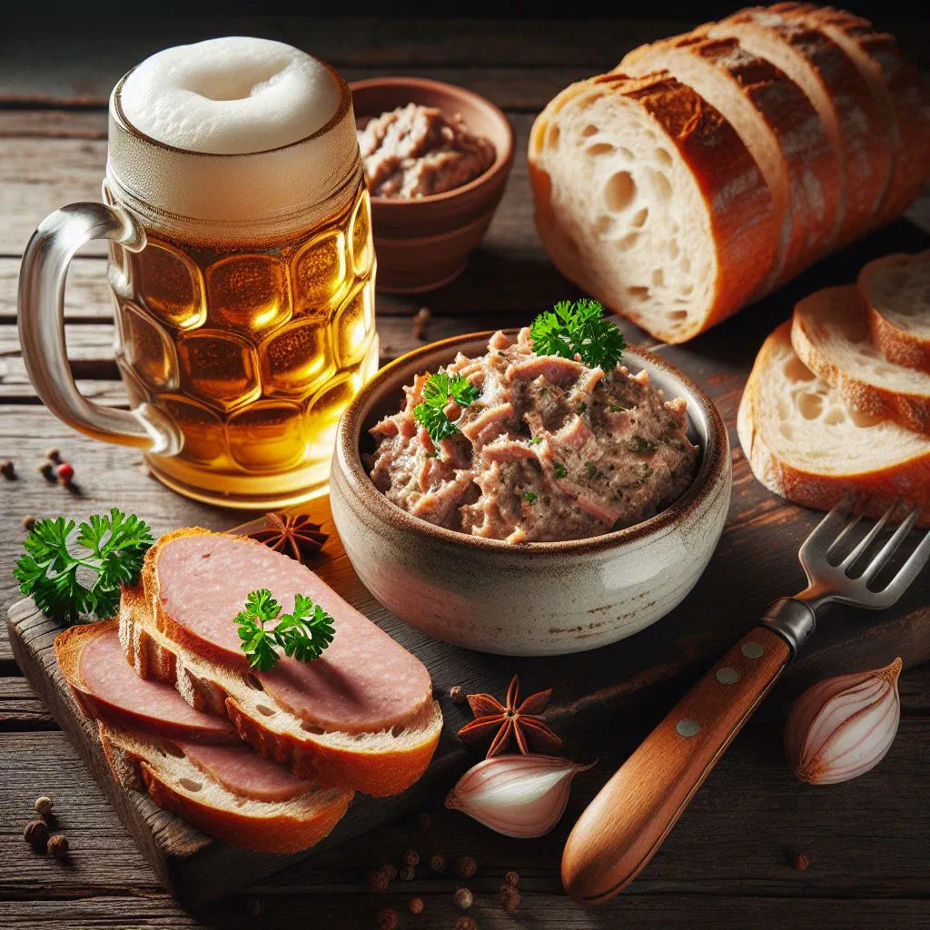 Spreadable sobrasada sausage with rustic bread and olives