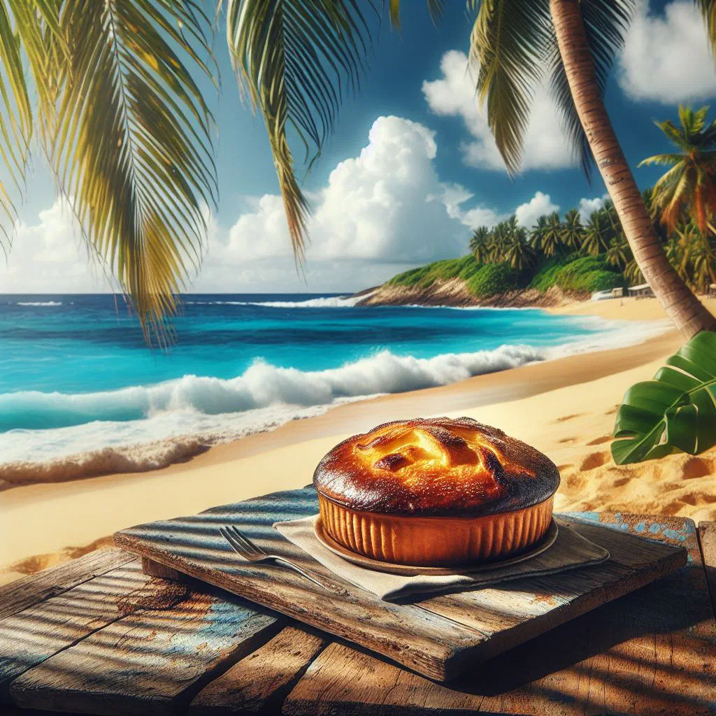 Golden coconut bake rolls fresh from the oven on a wooden board