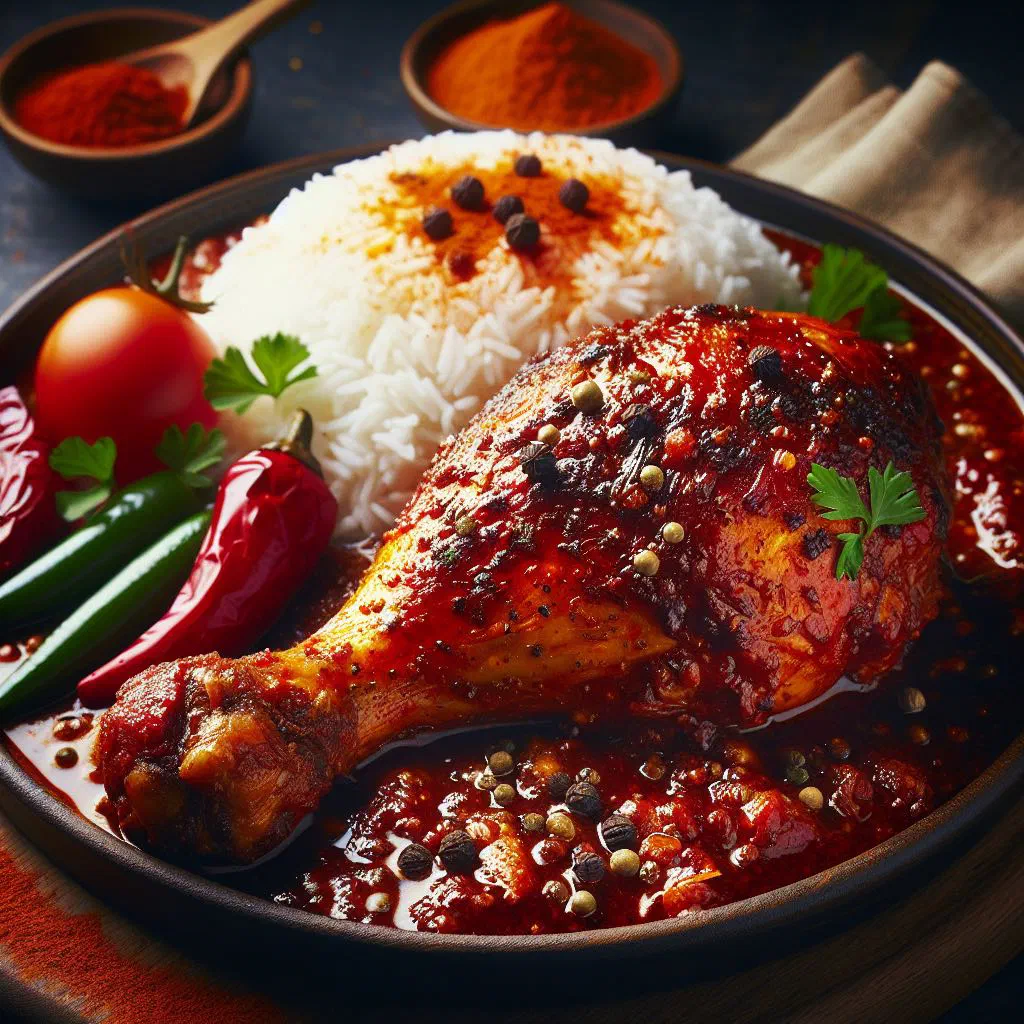 Golden massala-marinated chicken pieces garnished with fresh coriander