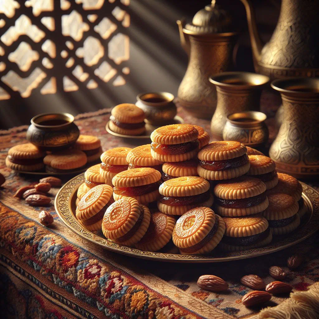 Golden baked Karabeej Halab pastry rolls drizzled with honey