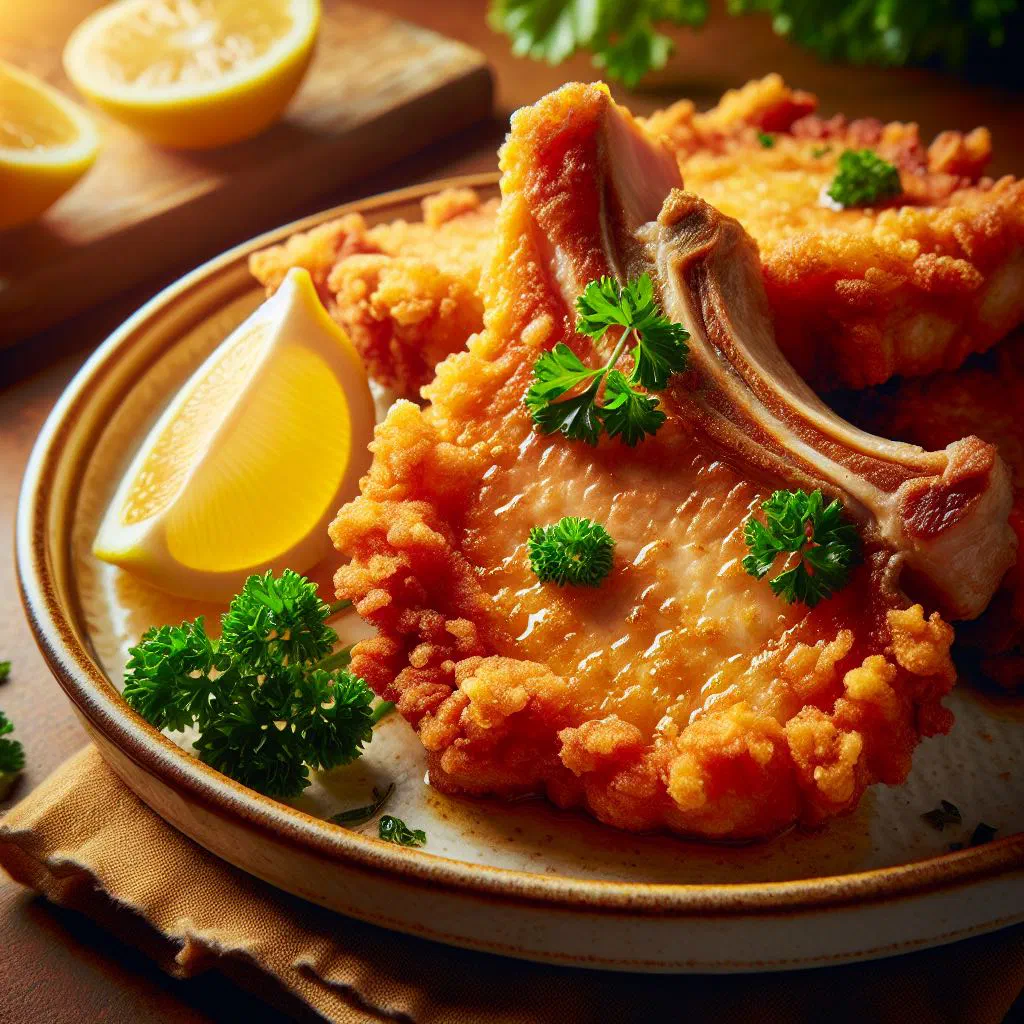 Golden, crispy Taiwanese fried pork chops served hot