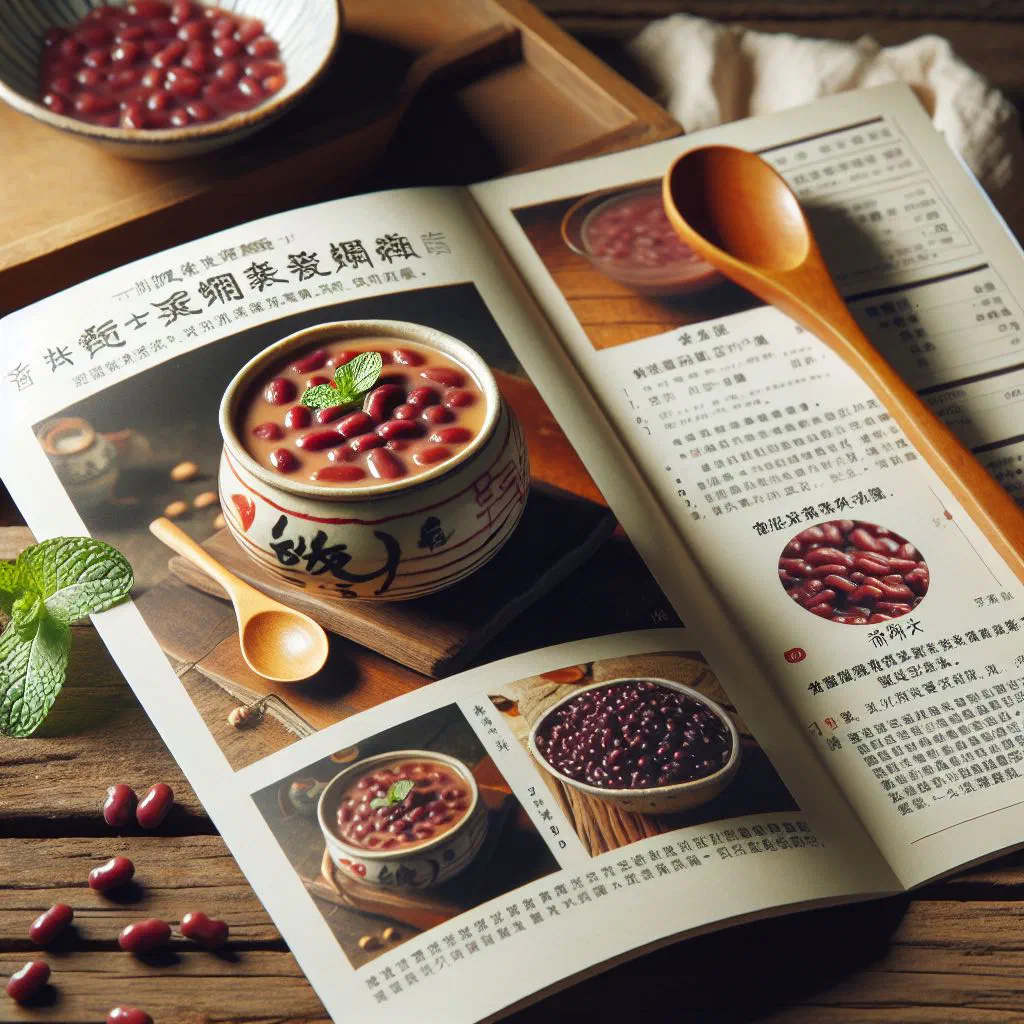 Bowl of sweet Taiwanese red bean soup