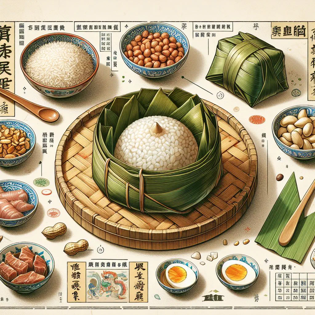 Steamed Taiwanese rice dumplings served with a soy dipping sauce