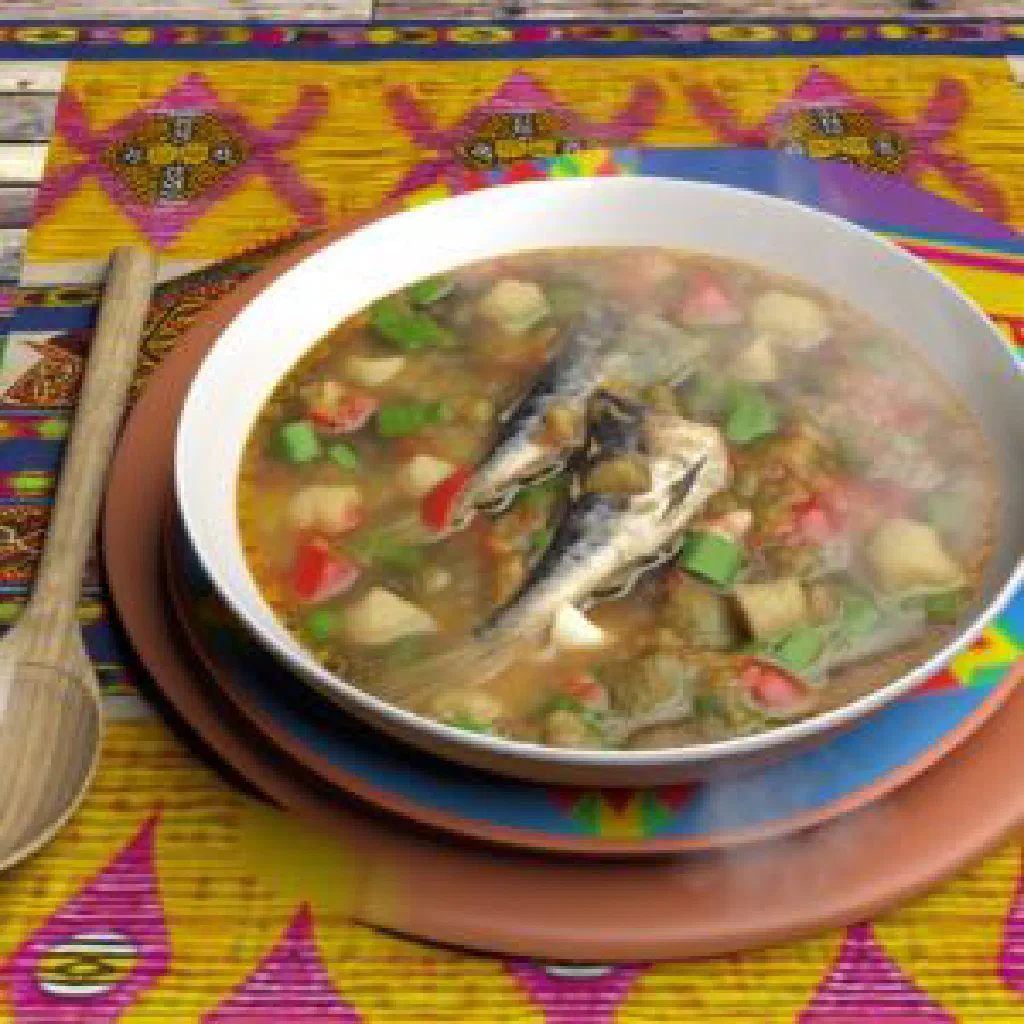 Fish fillets simmered in a creamy coconut sauce, garnished with fresh coriander
