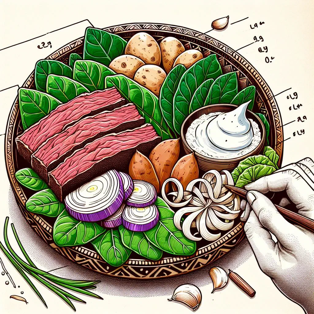 Tender meat simmered in coconut milk, served with rice