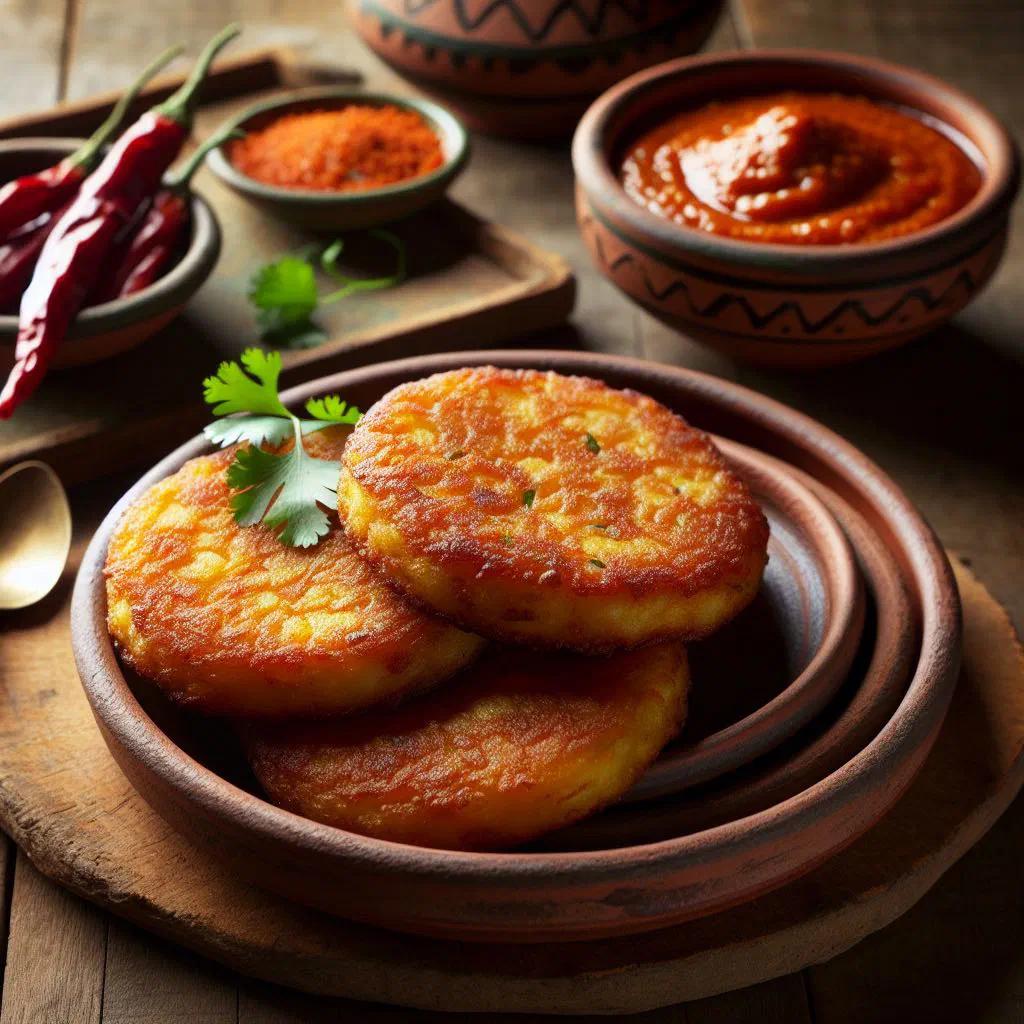 Golden, crisp Tunisian maâkouda potato and chickpea fritters