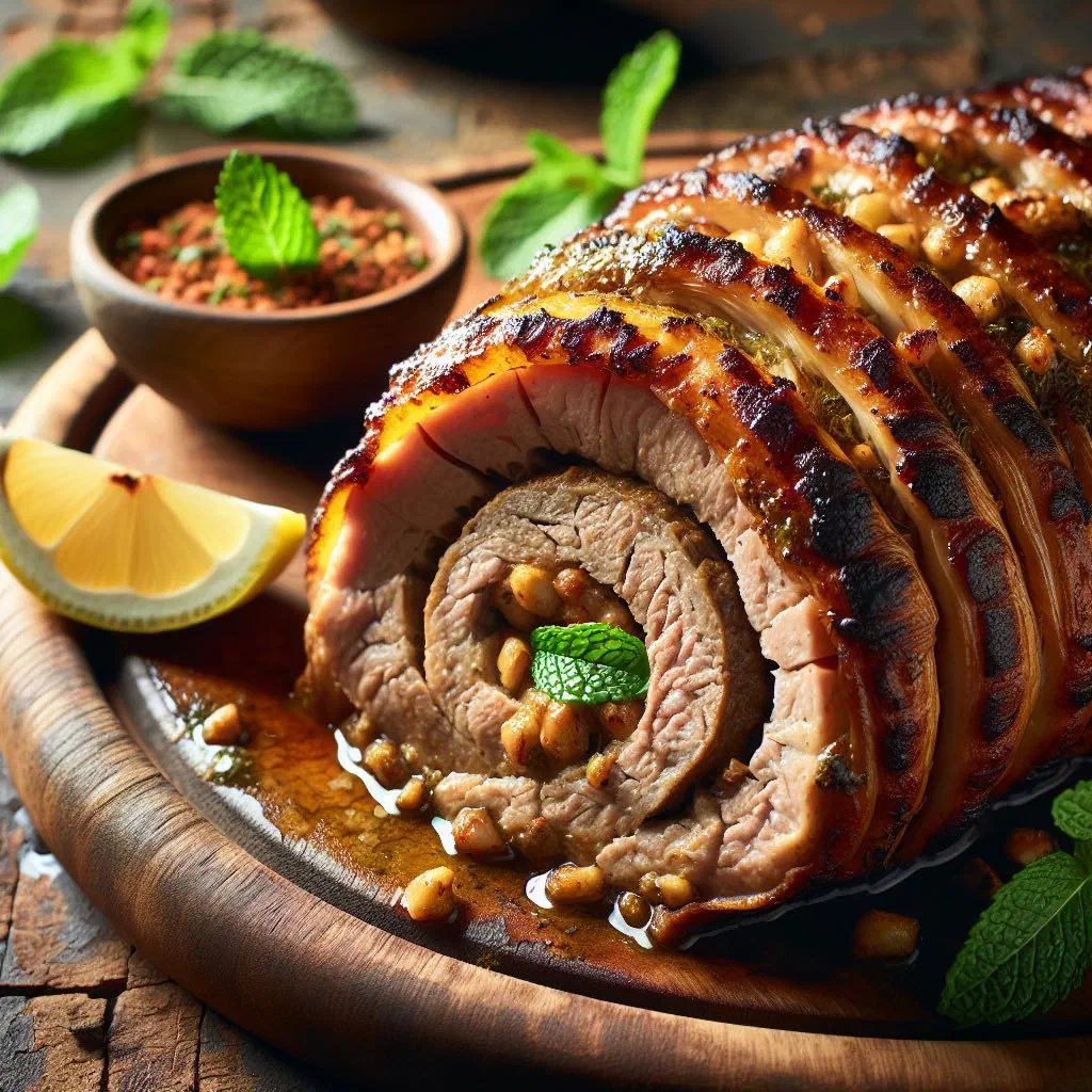Stuffed Şırdan parcels of lamb stomach filled with spiced rice