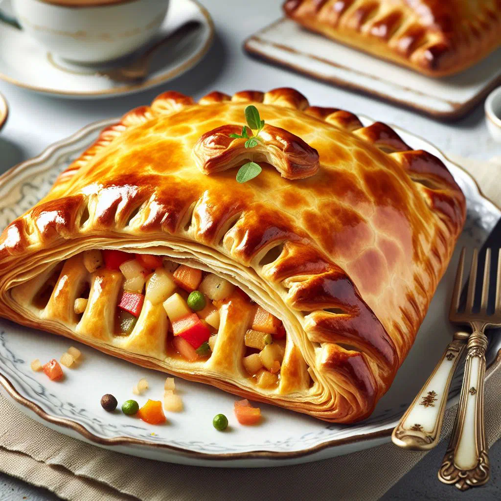 Golden baked yufka börek pastries filled with spinach and feta
