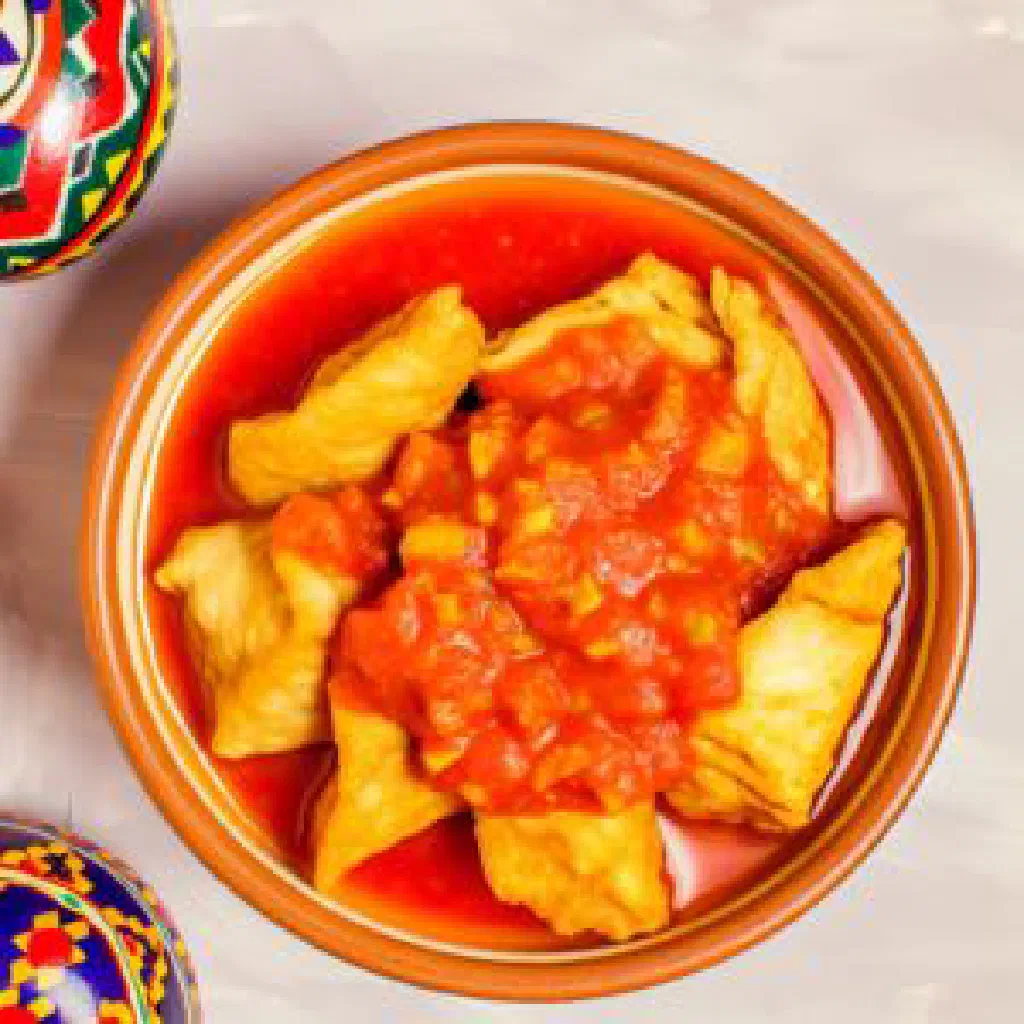Steamed Kumach dumplings filled with spiced meat, garnished with fresh herbs