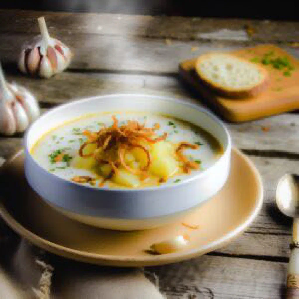 Creamy taro and coconut milk rukau served in a bowl