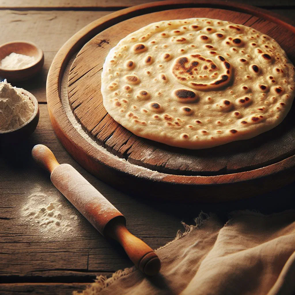 Stack of freshly fried Ugandan chapati flatbreads