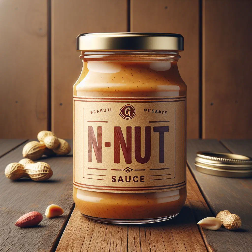 Creamy Ugandan g-nut sauce in a bowl garnished with fresh coriander