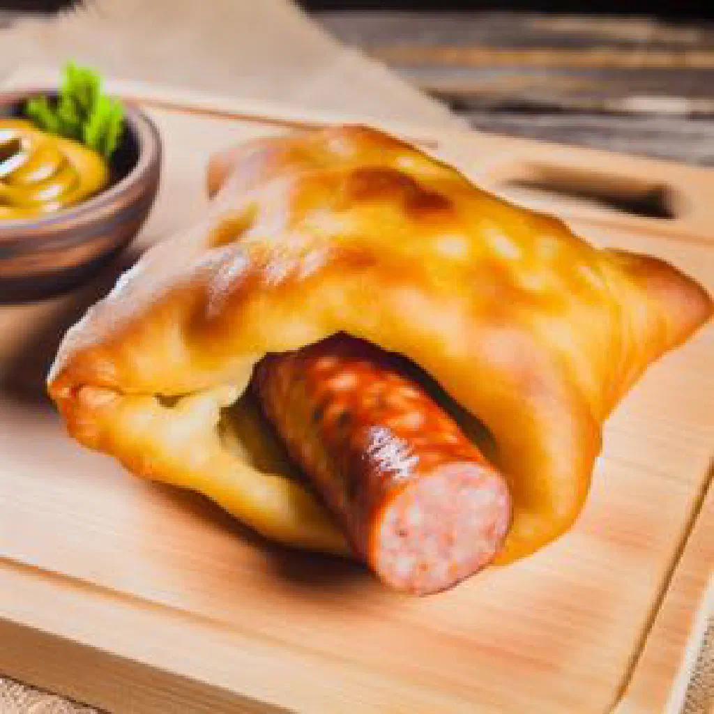 Golden fried Kyivska Perepichka dough parcels served hot
