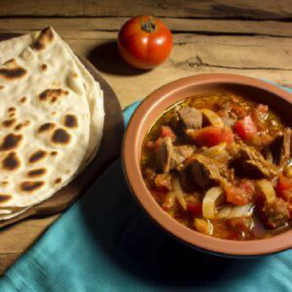 Fareed with tender spiced meat served over fragrant basmati rice