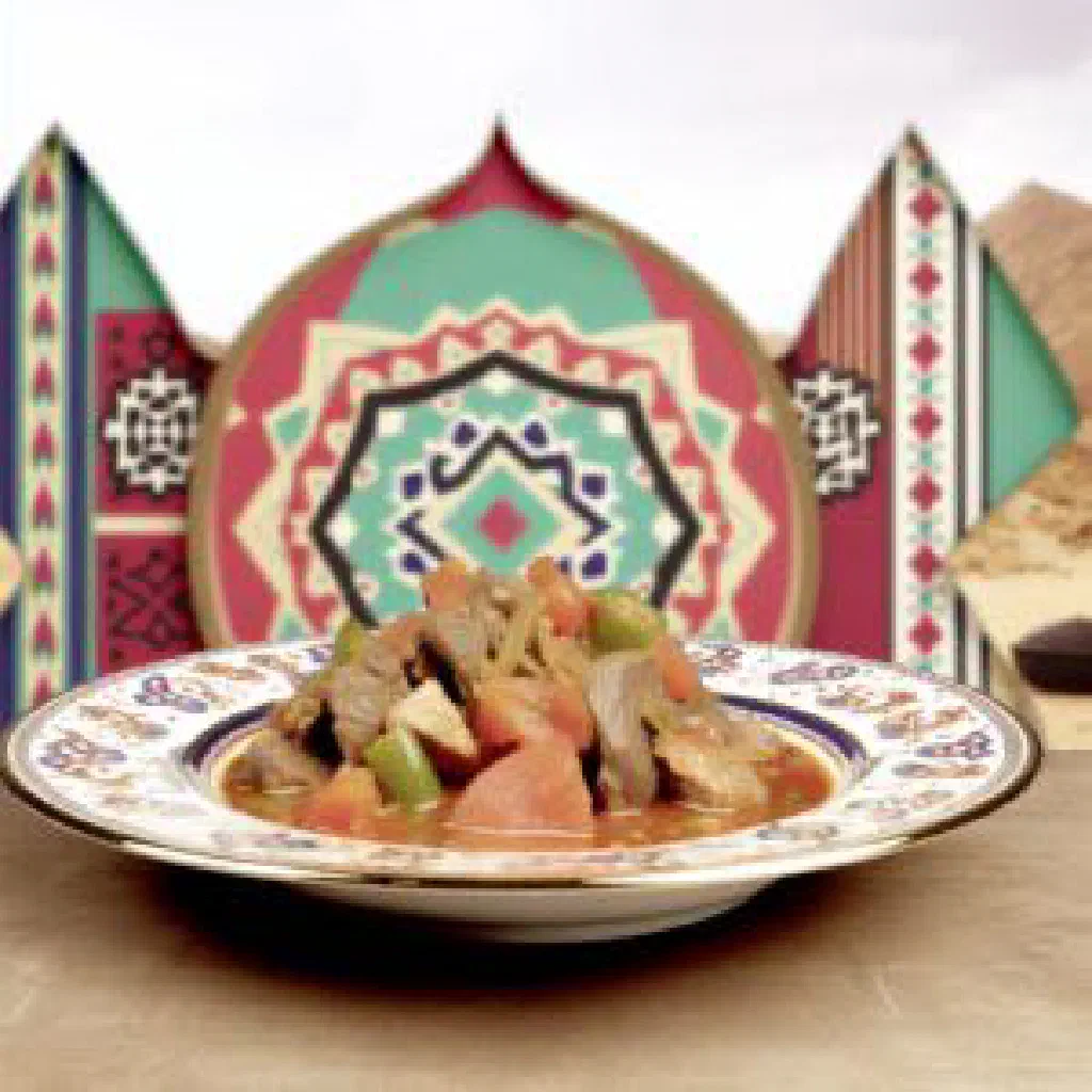 Slow-cooked Farid with tender meat served over fragrant basmati rice